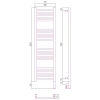 полотенцесушитель электрический 1200x300 золотой матовый мэм правый, перемычка прямая сунержа богема 3.0 032-5805-1230