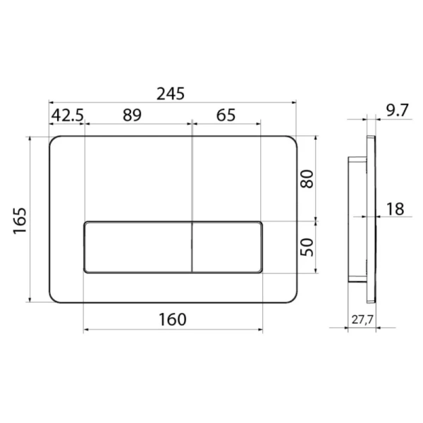 кнопка для инсталляции iddis unifix uni10w0i77 универсальная глянцевый белый 010