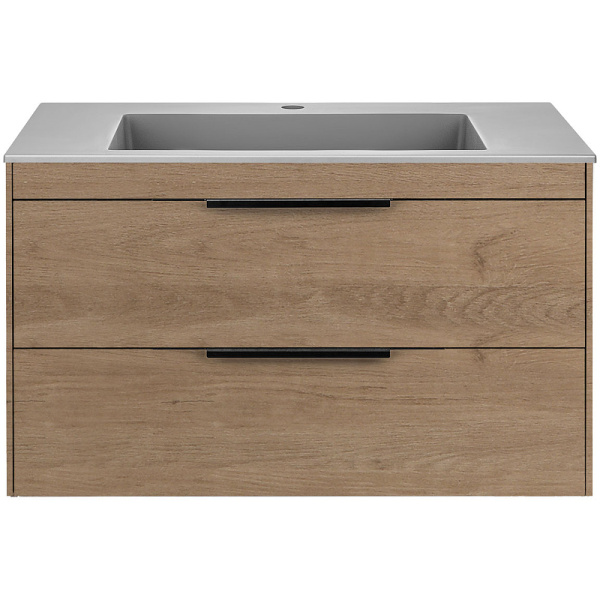 тумба под раковину vincea chiara 2d 80 vmc-2c2800no подвесная n.oak