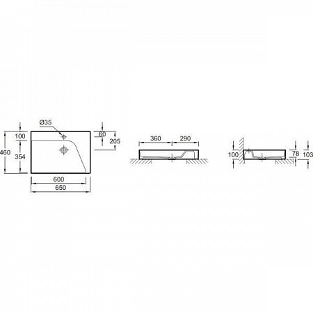 накладная раковина в ванную jacob delafon rythmik pure evn112-00