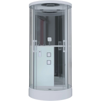 Душевая кабина Grossman GR-140 100x90 профиль Белый стекло прозрачное Душевая кабина Grossman GR-140 100x90 профиль Белый стекло прозрачное