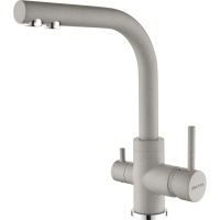 Смеситель для кухни Paulmark ESSEN Es213011-GR, цвет серый.
