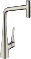 Смеситель для кухни Hansgrohe Metris Select M71 73820800, сталь