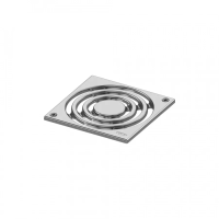 Решетка TECE TECEdrainpoint S 3665001: квадратная, нержавеющая сталь, с фиксаторами, 15x15 см, полированная поверхность