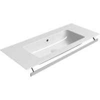 Раковина GSI Pura 8833111 подвесная, 102.6x46 см, Bianco lucido (Белый глянец)