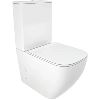 Унитаз-компакт Ceruttispa Mimi CT8707 безободковый, с сиденьем микролифт, белый