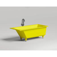 Ванна из литьевого мрамора Salini S-Sense Cascata 104113GF 169,8x75 см, покраска по RAL глянец полностью