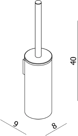Ёршик для унитаза Sapho X-Round BL706
