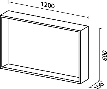 зеркало sanvit контур glass 120