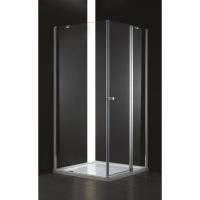 Душевой уголок Cezares Elena 90x90 текстурное стекло ELENA-W-A-12-90-P-Cr-R