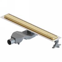 Душевой лоток Boheme Premium Linear 60 982-60-G с решеткой Золото