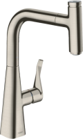 Смеситель для кухни Hansgrohe Metris Select M71 14857800, сталь