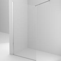 Душевая перегородка BelBagno Kraft 120 KRAFT-L-1-120-C-Cr профиль Хром стекло прозрачное