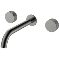 Смеситель для раковины Boheme Stick Linea 152-2-GM.3 встраиваемый, графит матовый