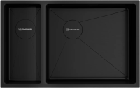 Мойка кухонная Omoikiri Taki 69-2-U/IF-GB графит, R