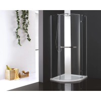 Душевой уголок Cezares Bergamo-Arco 100x100 см прозрачное стекло BERGAMO-W-R-1-100-ARCO-C-Cr-R