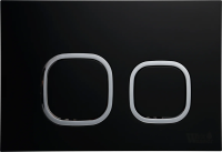 Кнопка смыва WeltWasser WW INS Amberg RD-BL черная матовая