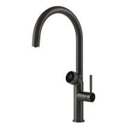 Смеситель для кухни Gessi Vita 
 60720#707 цвет-black metal brushed PVD