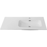 Раковина Cezares Duet CZR-8095-100-R 101x46 см R, накладная, белый