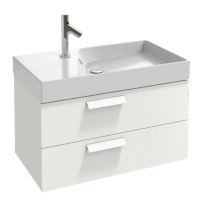 Тумба под раковину Jacob Delafon Rythmik 80 см, EB1302-G1C белый глянец