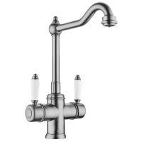 Смеситель для кухни Omoikiri Tottori-SI 4994046 Античное серебро