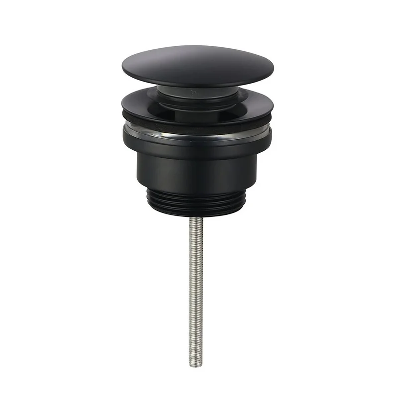 Донный клапан AQUAme AQM7003MB для раковины, универсальный, черный матовый