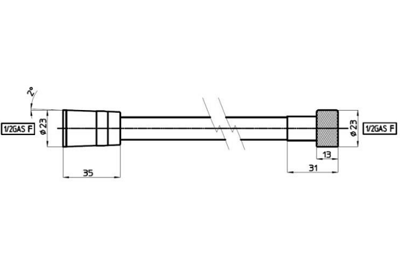 душевой шланг bossini cromolux a00167c.073.1 150м см, черный матовый (073)