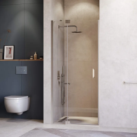 Душевая дверь в нишу RGW Hotel HO-014 1400х2000 профиль хром, стекло прозрачное