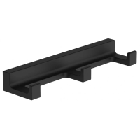 Планка с крючками Wonzon & Woghand Eclipse WW-9135-BL для ванны, черный матовый