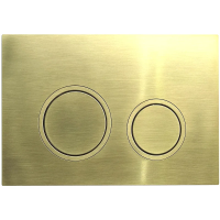 Кнопка смыва для инсталляции Veconi Flush V11 для унитаза, пластик, цвет золото брашинг