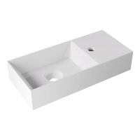 Раковина Alice Spy 34100101 подвесная/накладная, 55x25 см, белый