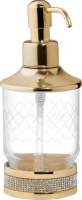 Дозатор для жидкого мыла Boheme Royal Cristal 10929-G Золото