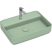 Раковина Isvea Infinity 10NF66055SV-2T накладная, 55x40 см, цвет мятно-зеленый матовый