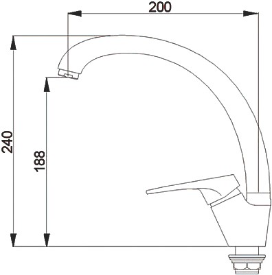 смеситель для кухни raiber davis r3105