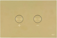 Кнопка смыва для инсталляции OLI Blink 878781 сталь, цвет матовое золото, антивандальная