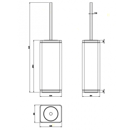Ёршик для унитаза Gessi iSpa 41643#031