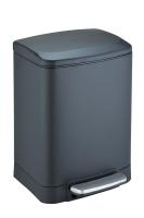 Мусорное ведро Weltwasser WW Golf BL 6L с педалью, черный матовый