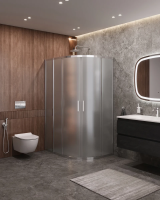 Душевой уголок Cezares Molveno 110x80 MOLVENO-RH-2-110/80-P-Cr профиль Хром стекло рифленое