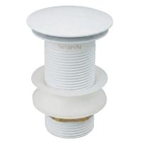 Донный клапан Splendy AA3071NORMWM для раковины, без перелива, матовый белый