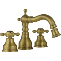 Смеситель Migliore Revival 19487 для биде, на 3 отверстия с донным клапаном, бронза