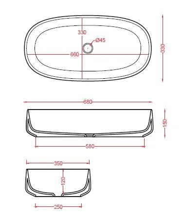 раковина artceram cognac col005 05 00 накладная, 68x35 см, белый матовый