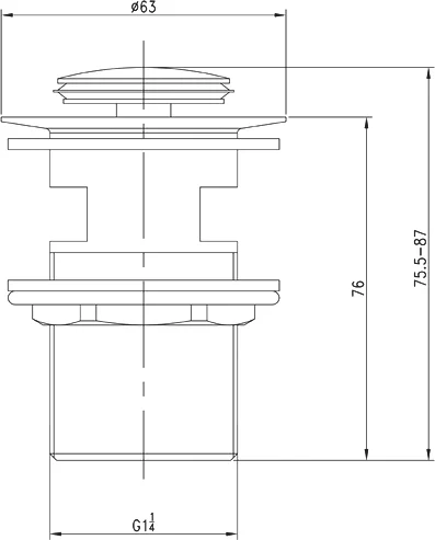 донный клапан для раковины iddis optima home 001sb01i88 хром