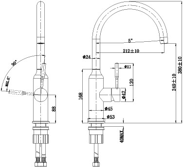 смеситель для кухни lemark expert lm5079s