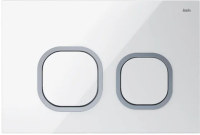 Кнопка для инсталляции IDDIS Uniglass UNG01WCi77 стекло, цвет белый/хром