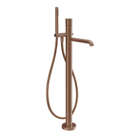Gessi Gessi Habito Diamantato Смеситель для ванны, напольный, цвет: Copper Brushed PVD