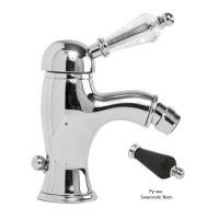 Смеситель Cezares Vintage VINTAGE-BSM1-01-Sw-N для биде, с донным клапаном, ручка Swarovski Nero, хром