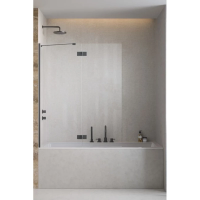 Шторка на ванну Radaway Essenza Brushed GunMetal PND II 100 Left 110002100-92-01L 100 см L, профиль оружейная сталь матовый, стекло прозрачное
