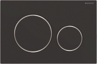 Кнопка для инсталляции Geberit Sigma 20 115.882.14.1 черный матовый / хром глянцевый