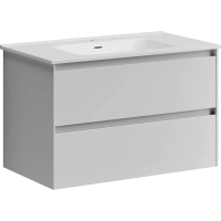 Тумба под раковину SANCOS Cento 790х450х500, c двумя ящиками, белая глянцевая арт. CN80W