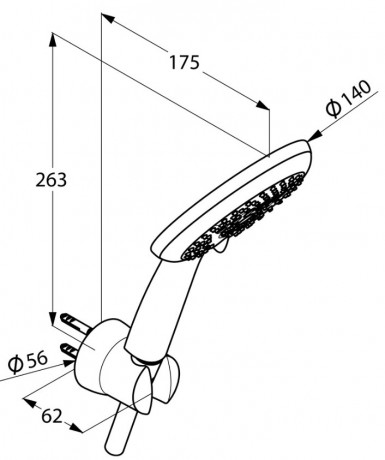 душевой набор kludi freshline 3s 6795005-00